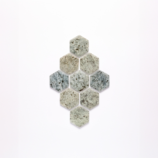 Hexagon mosaic tiles