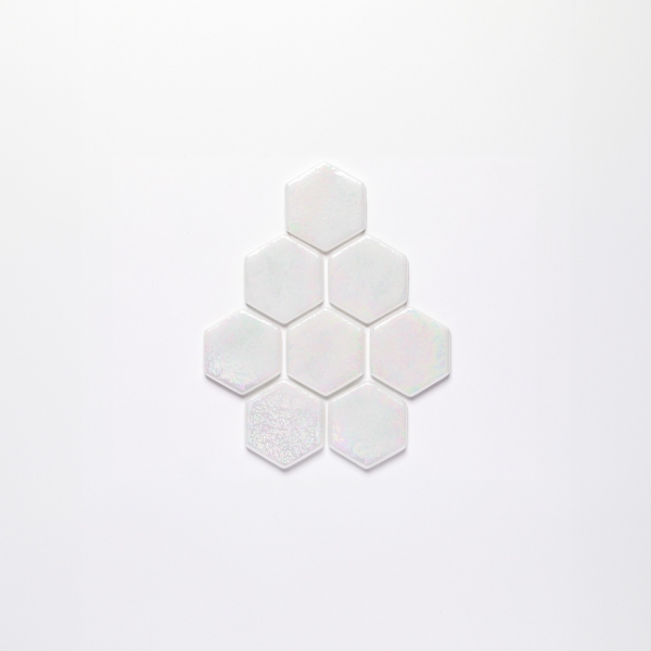 Hexagon mosaic tiles
