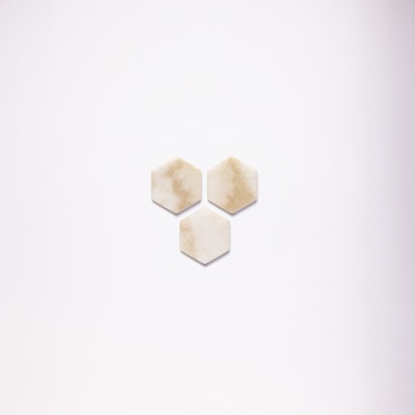 Mosaïque Pâte de Verre Hexagonale