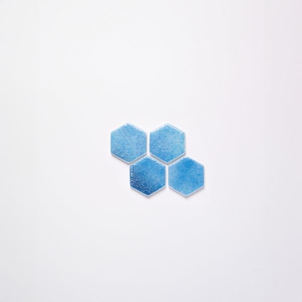 Mosaïque Pâte de Verre Hexagonale