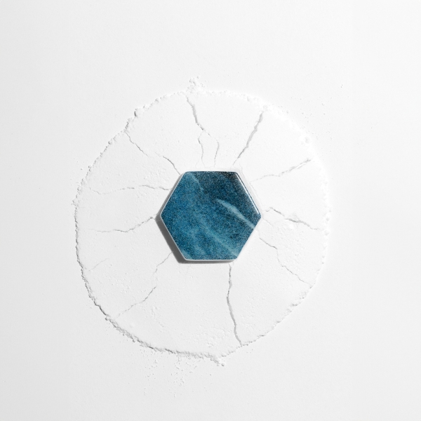 Mosaïque Pâte de Verre Hexagonale