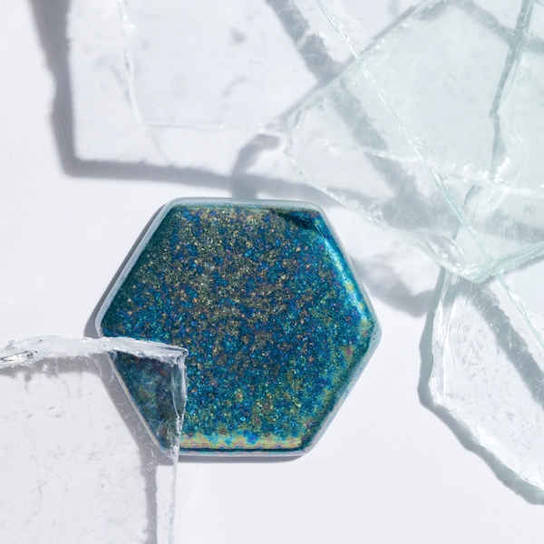 Mosaïque Pâte de Verre Hexagonale