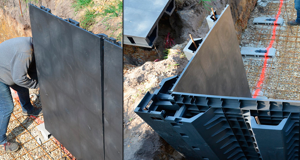 Installation of mosaic on polypropylene pools