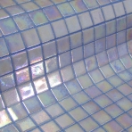 Mosaic Tile Fosfo Blue Iridescent - Ezarri