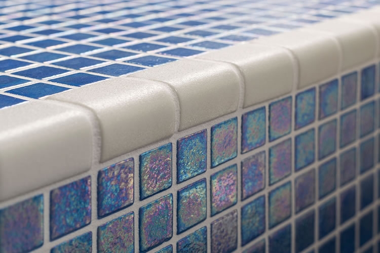 mosaic tile corner piece for pools