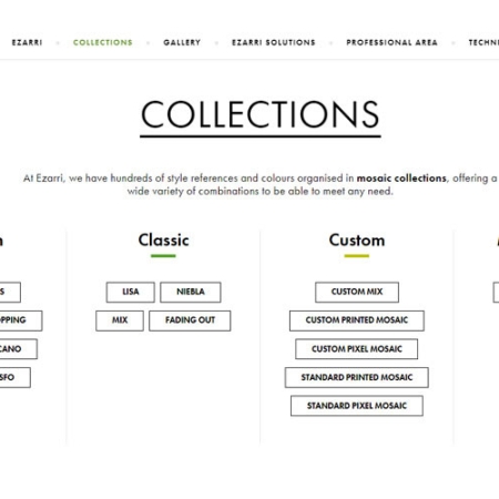 Are you familiar with the new organisational scheme of Ezarri´s collections?