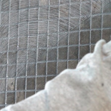Cleaning cement-based grout residue from Ezarri mosaics