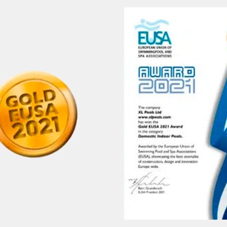 Oro de Ezarri en los premios EUSA por una piscina privada interior