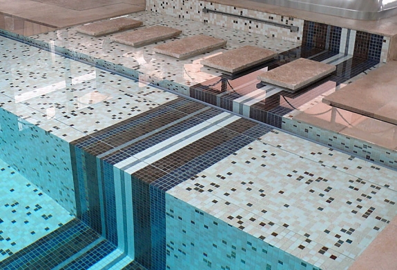Mosaico Piscina Privada en París. Francia - Ezarri